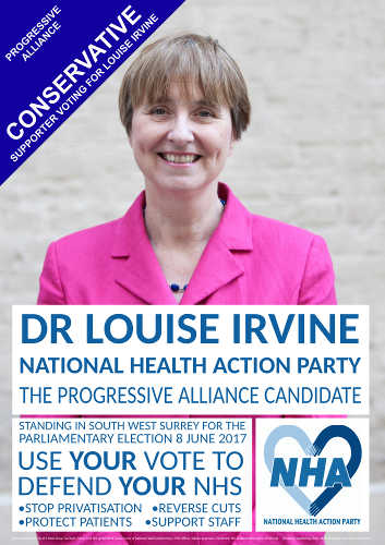 Elect Louise self-print poster (with Conservative Party flash)